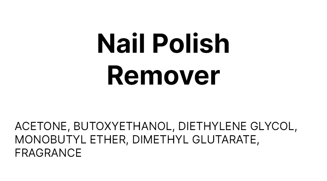 Nail Polish Remover