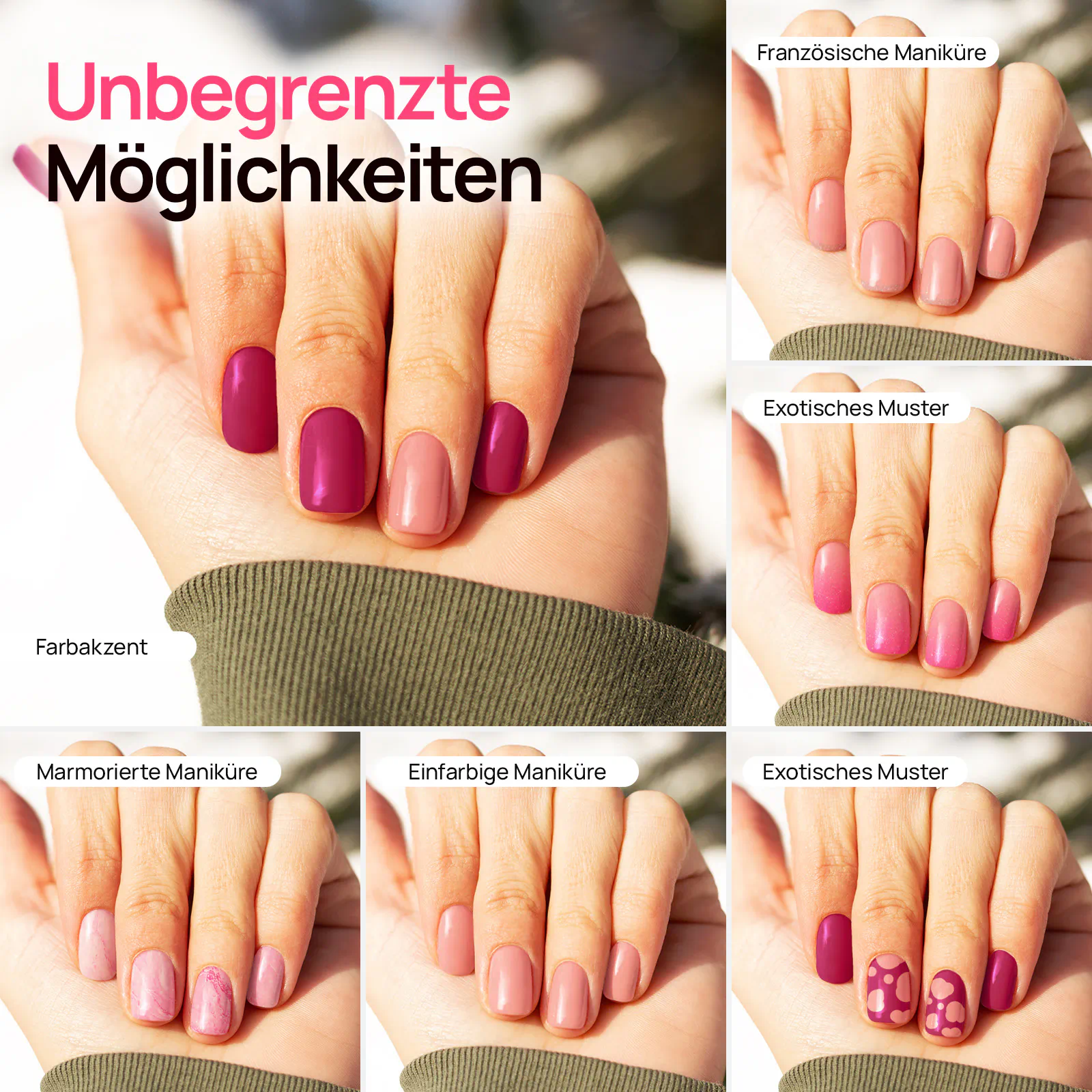 Starter-Kit mit 3 Tauchpulvern  + Geschenk: 2 zusätzliche Pulver 