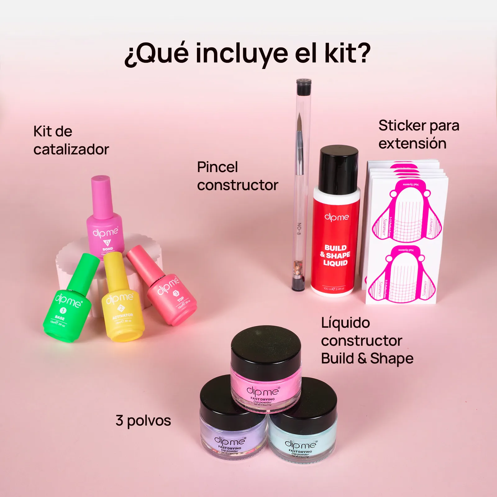 Kit de inicio para construcción  + 3 polvos a elección 
