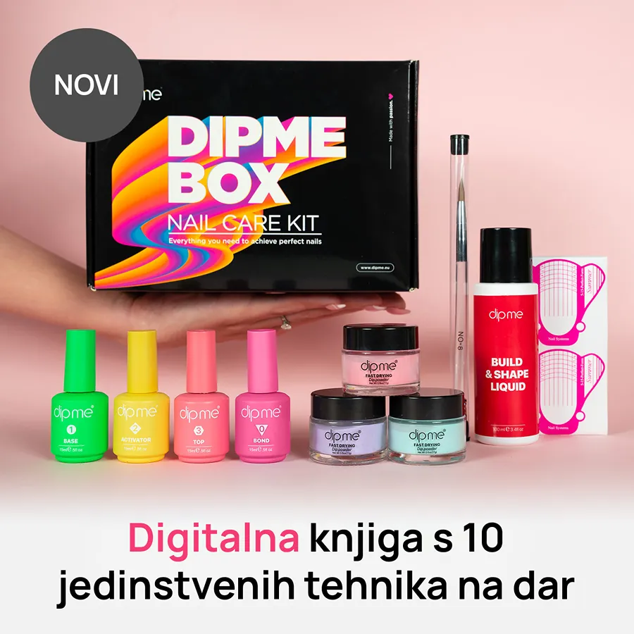 Osnovni set za izradu noktiju  + 3 praha po izboru 