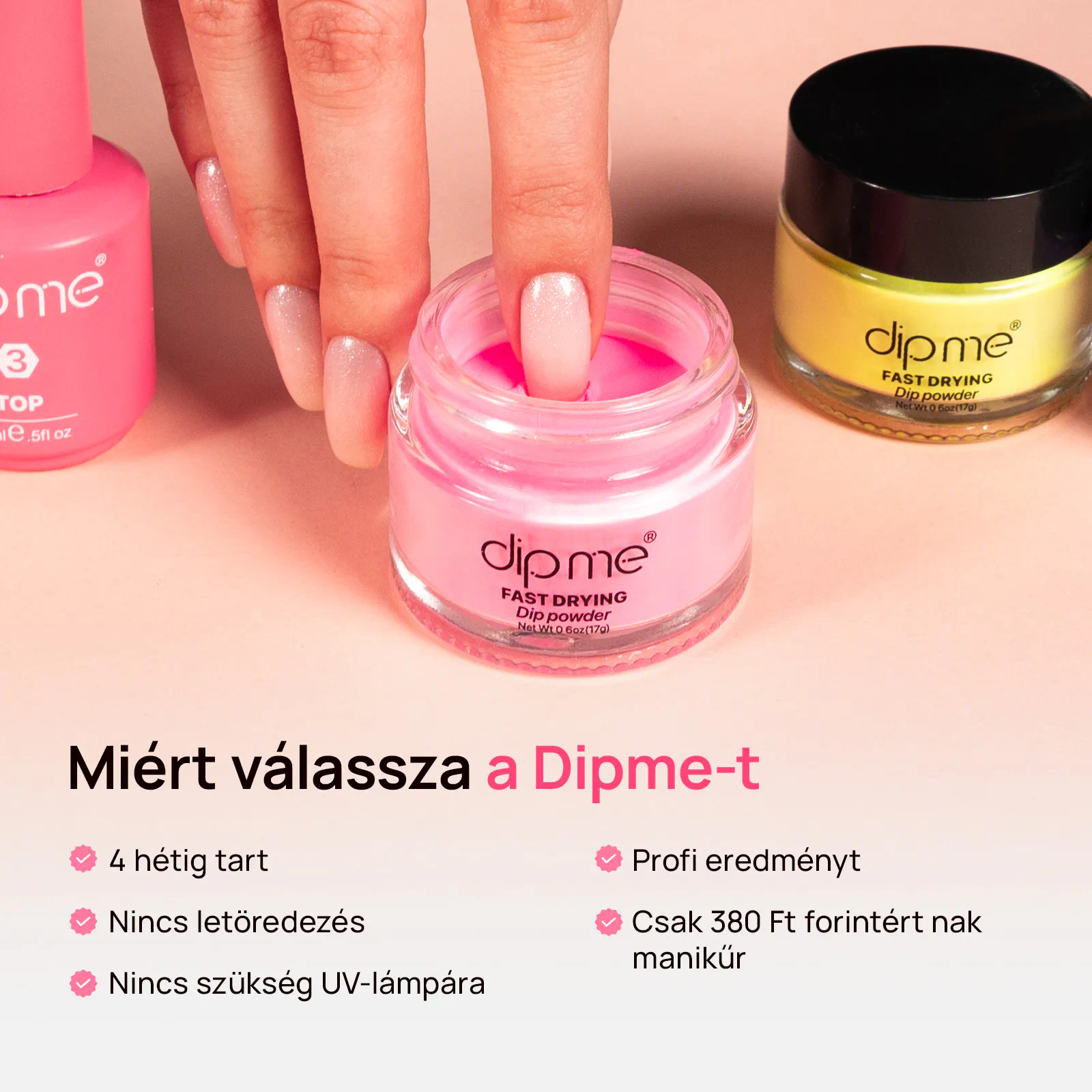 Kezdő készlet 3 dipping porral  + 2 por ajándékba 