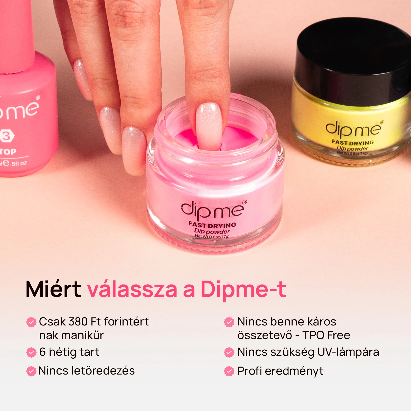 Kezdő készlet 6 dipping porral  + 3 por ajándékba 