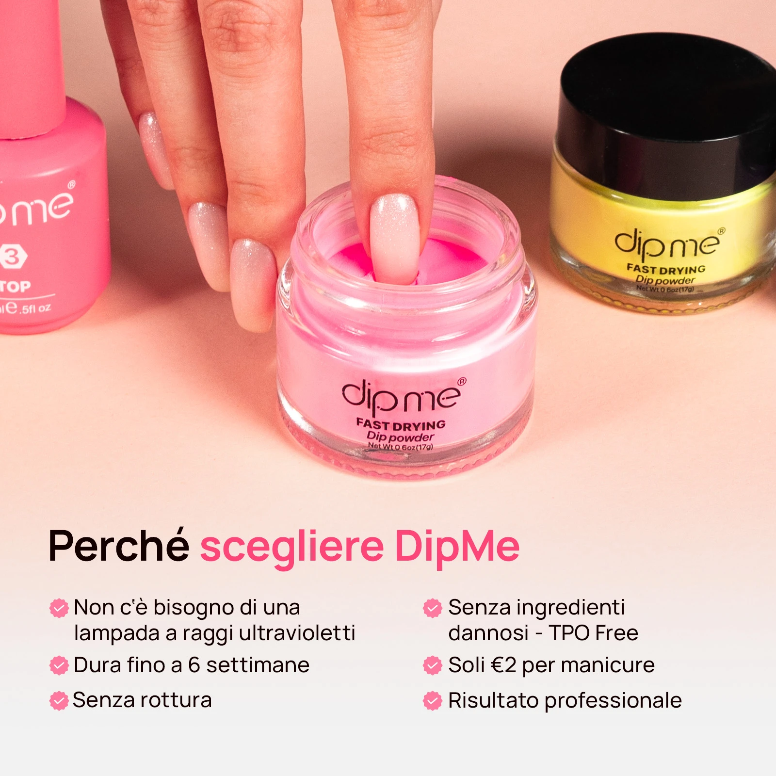 Kit iniziale per ricostruzione  + 3 polveri a scelta 