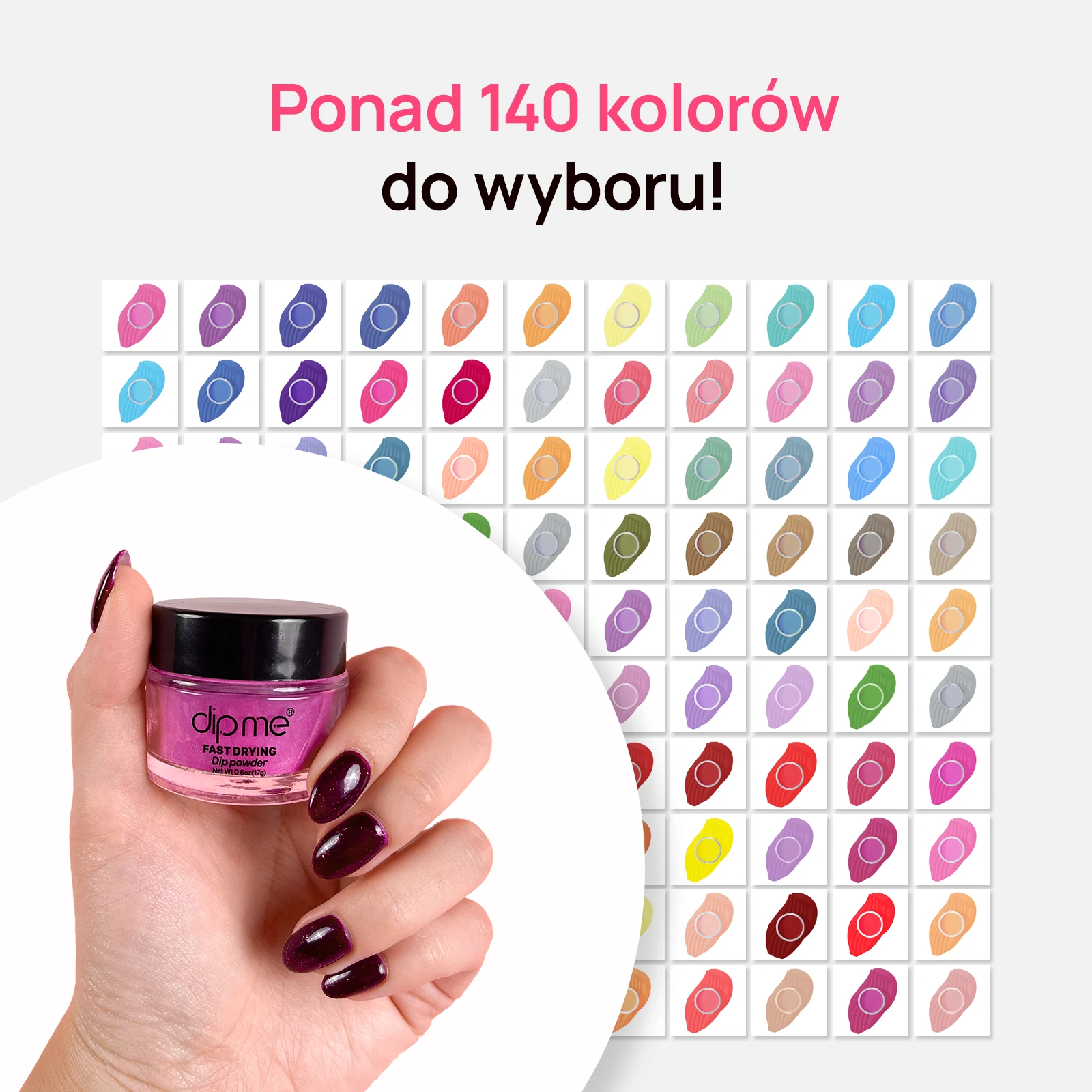 Zestaw startowy z 3 pudrami zanurzeniowymi  + prezent 2 pudry gratis 