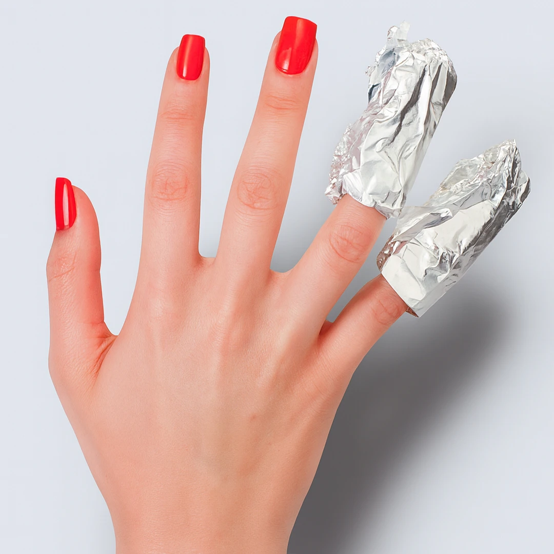 Cómo quitar el manicura DipMe con quitaesmalte y papel aluminio – paso a paso