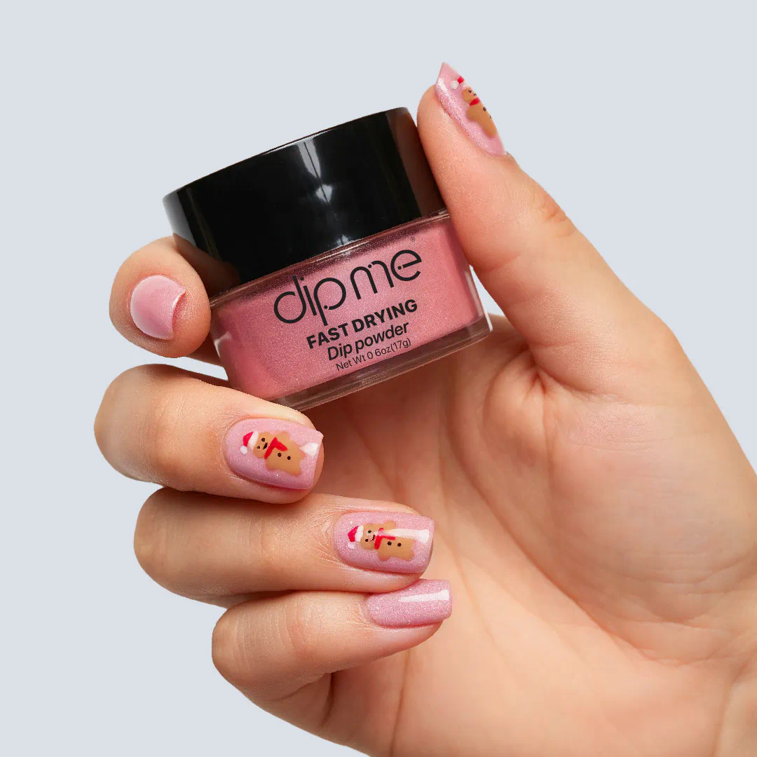 Vianočný manikúr: Gingerbread panáčik s DipMe